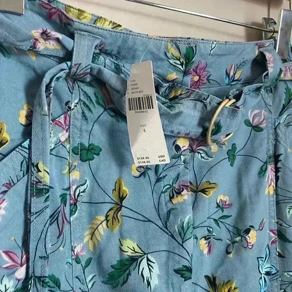 Anthropologie Victoria Floral Cargo Pants Size 4 - Picture 11 of 15